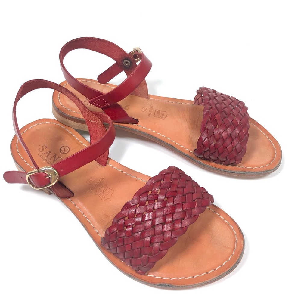 SANTO CALZATURE ROMA leather sandals 🌸🌸🌸 6